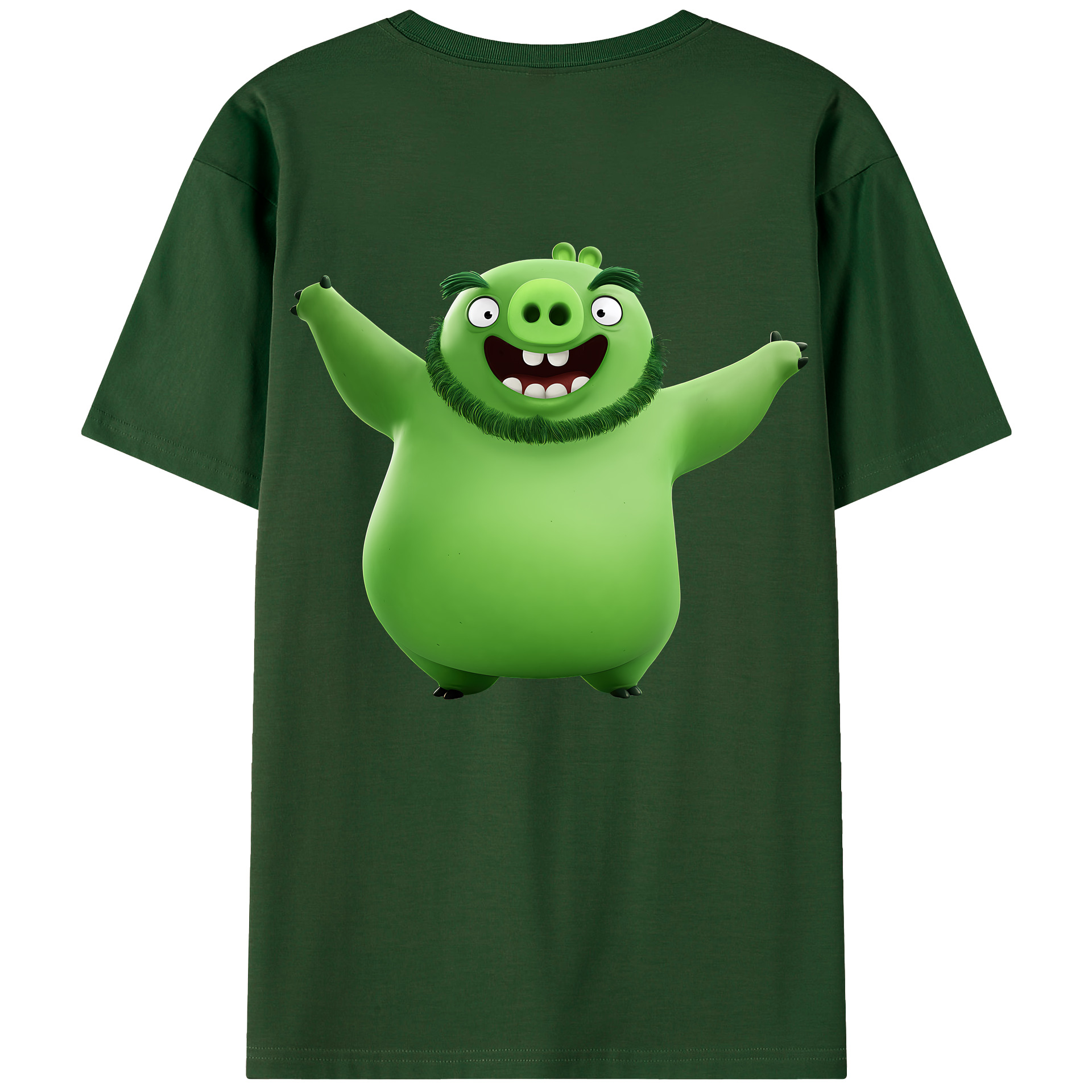 （画像用） Angry Birds アングリーバード 綿100％半袖Tシャツ（背面プリント）